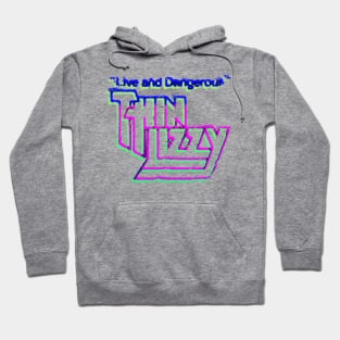 thin lizzy offset gradient graphic Hoodie